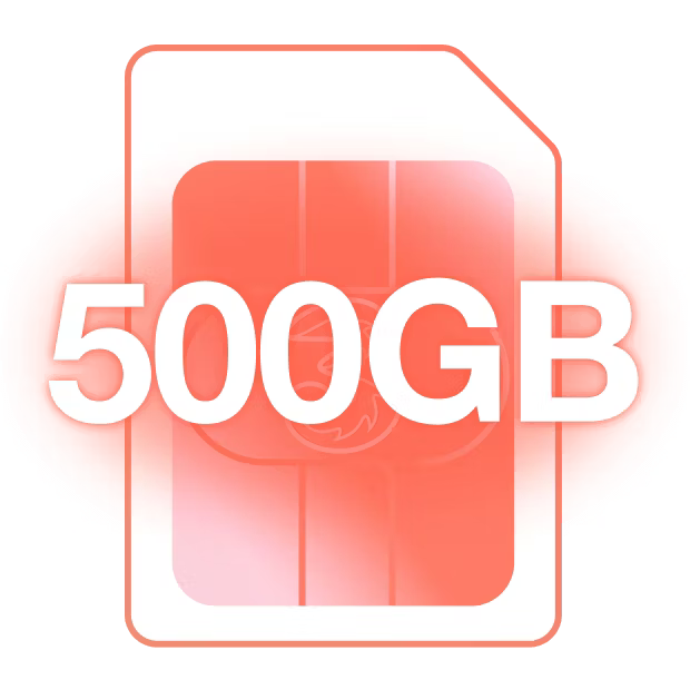 500 GB SIM only plan