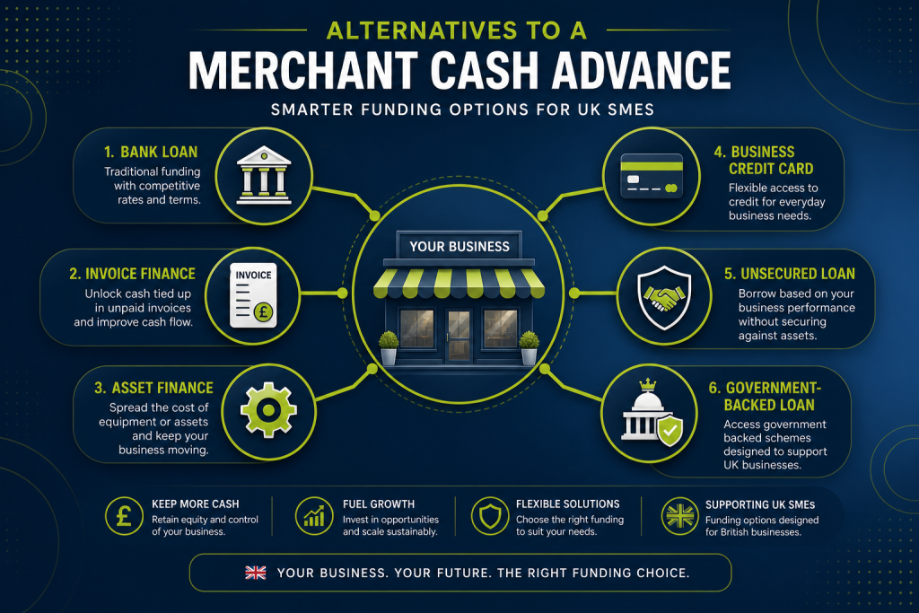 Alternatives to a Merchant Cash Advance | 7 UK SME Funding Options Compared